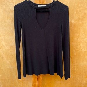 UO cutout black sweater